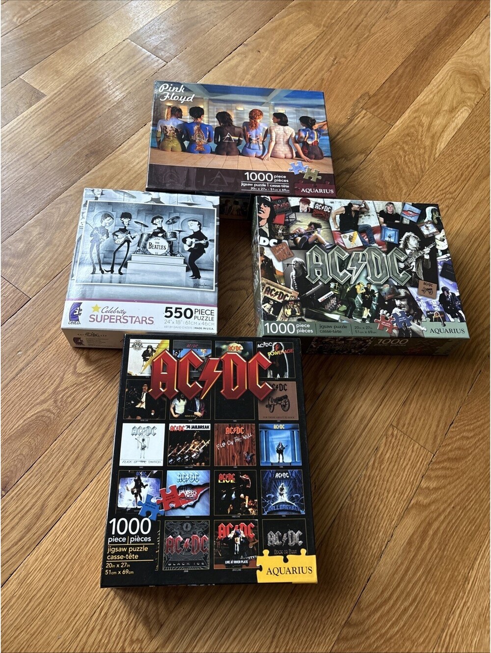 AC/DC,Pink Floyd And Beatles Puzzles